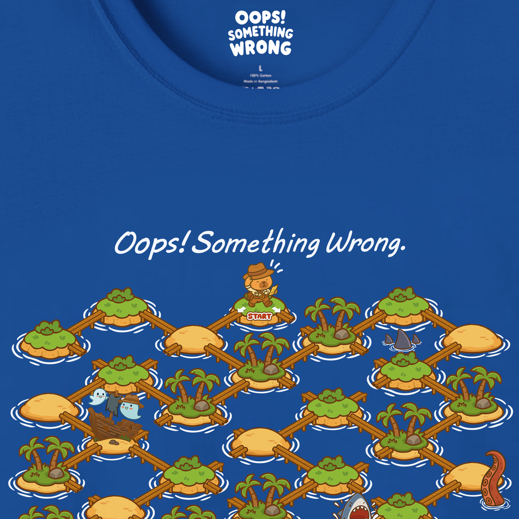 Capybara Jones: Treasure Island Maze Game Tee – Adult Unisex Softstyle
