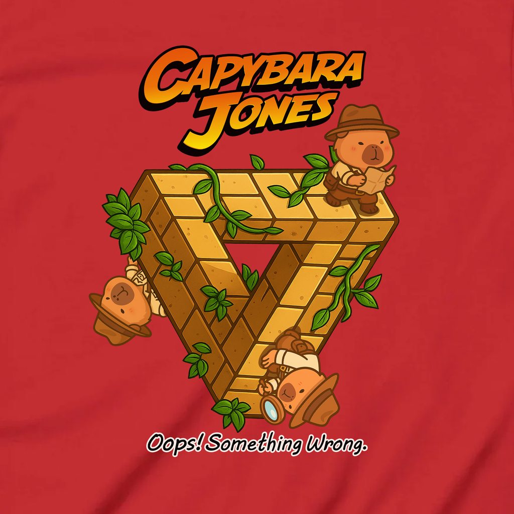 Capybara Jones x Penrose: The Impossible Triangle - Kids Heavy Cotton™ Tee