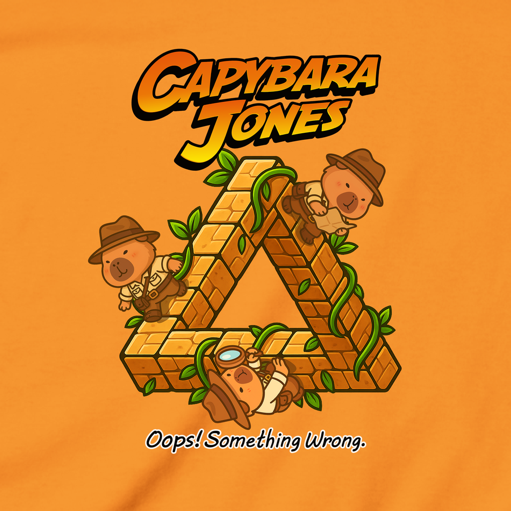 Capybara Jones x Penrose: The Impossible Triangle - Kids Heavy Cotton™ Tee