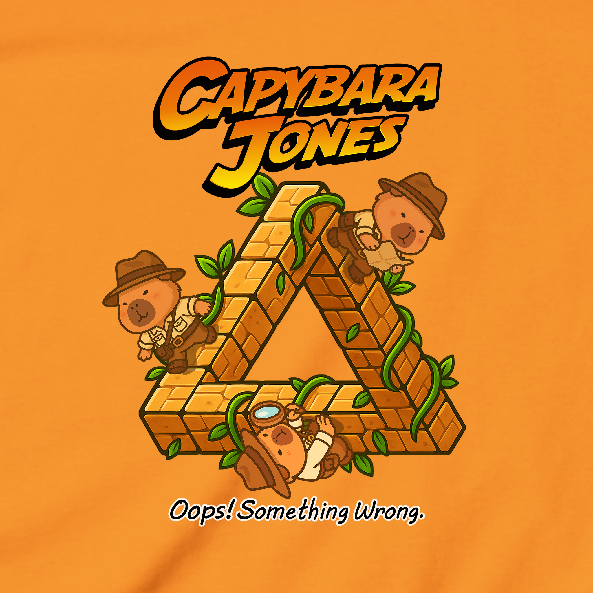Capybara Jones x Penrose: The Impossible Triangle - Kids Heavy Cotton™ Tee