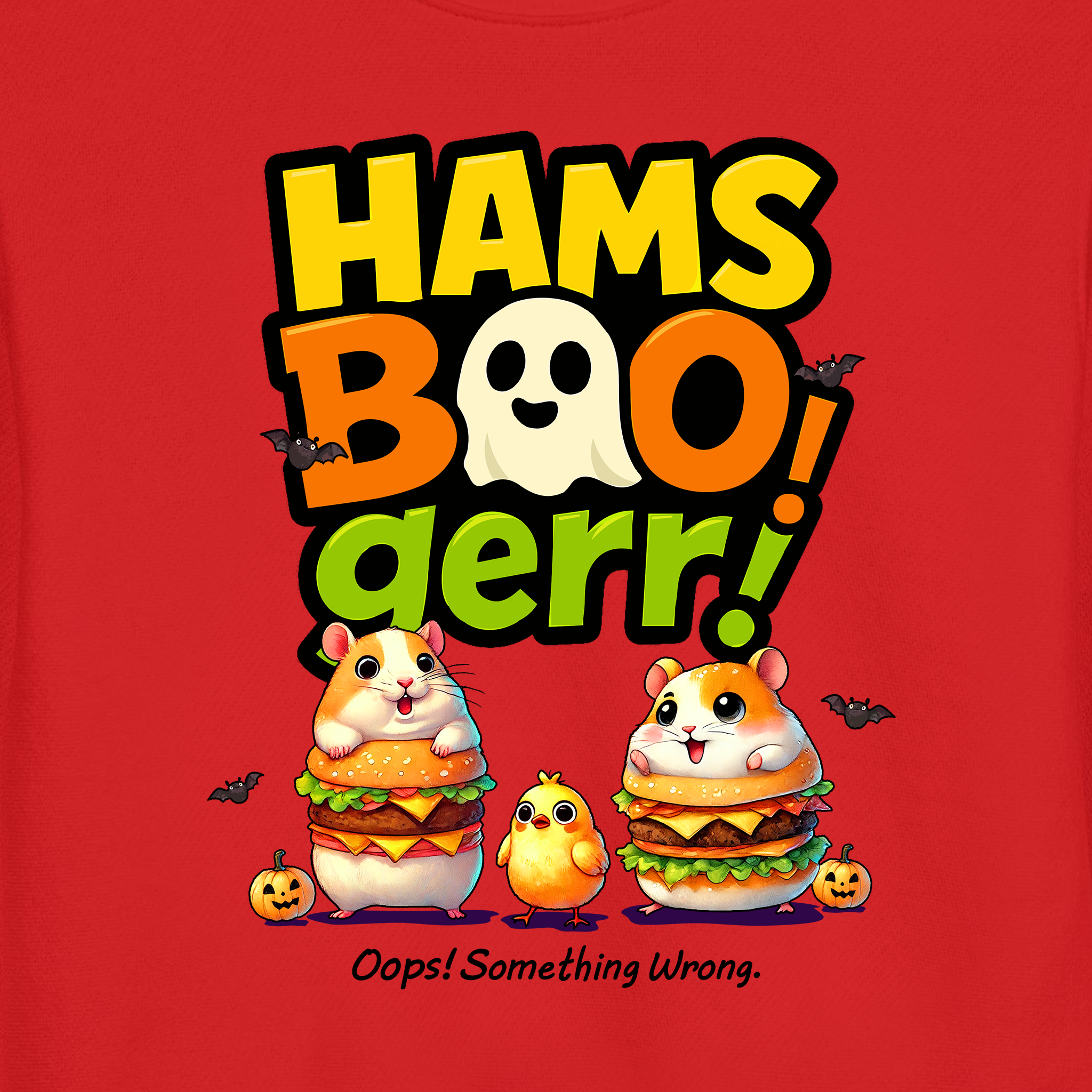 HamsBOOger! Halloween Toddler Sweatshirt – Spooky Cute Trick or Treat with a Bite! 🎃🐹🍔